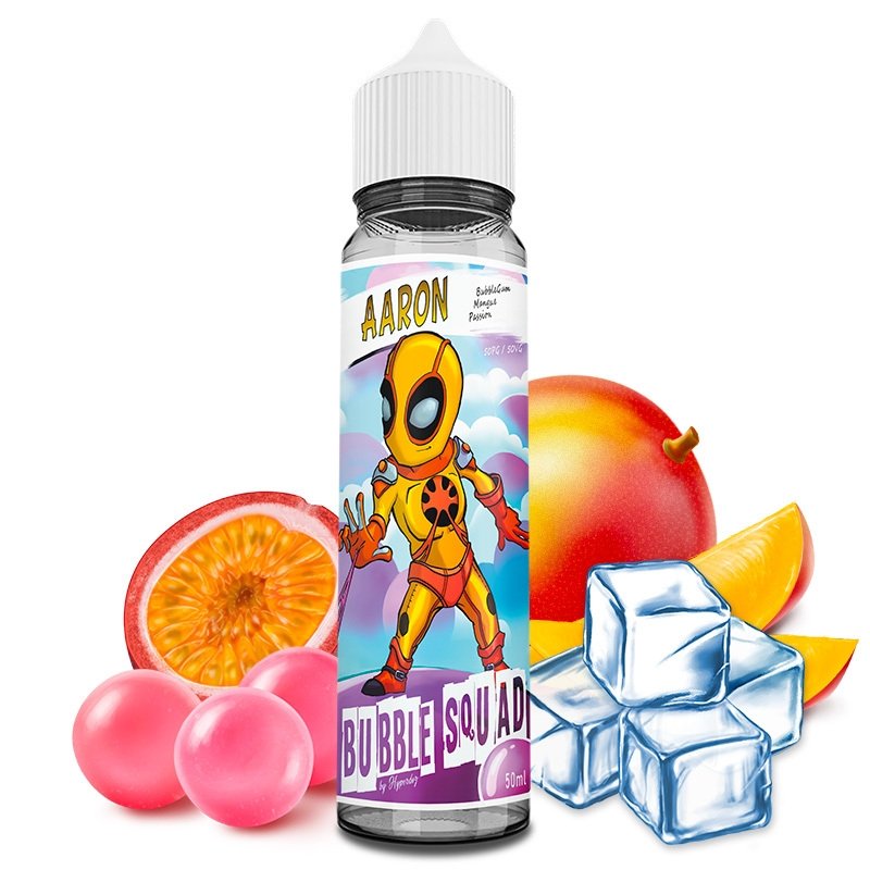 Aaron, revenue tout droit des pays chauds, mais avec une recette rafraîchissante !
Prenez de la mangue et du fruit de la passion bien mûres, une pointe de bubblegum, quelques glaçons et mixez le tout..
Réservé aux amateurs de fruits tropicaux !